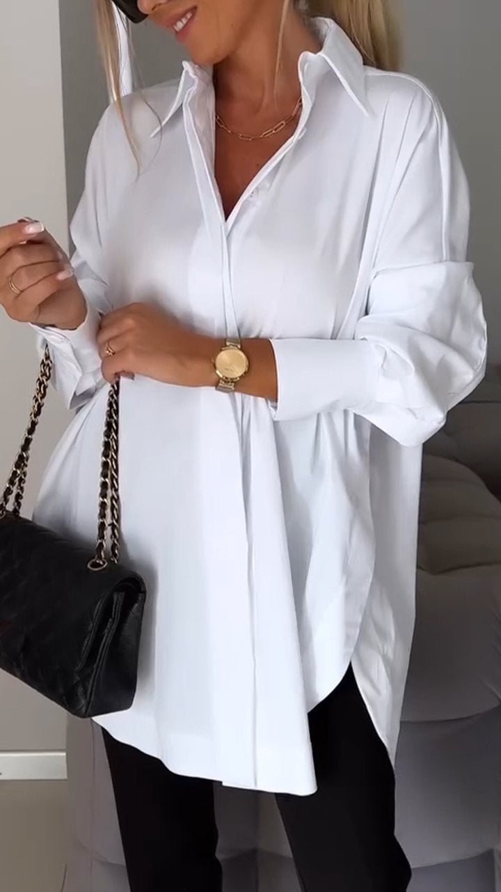 Khloe Gesner™ Camicia con spacco sul bavero