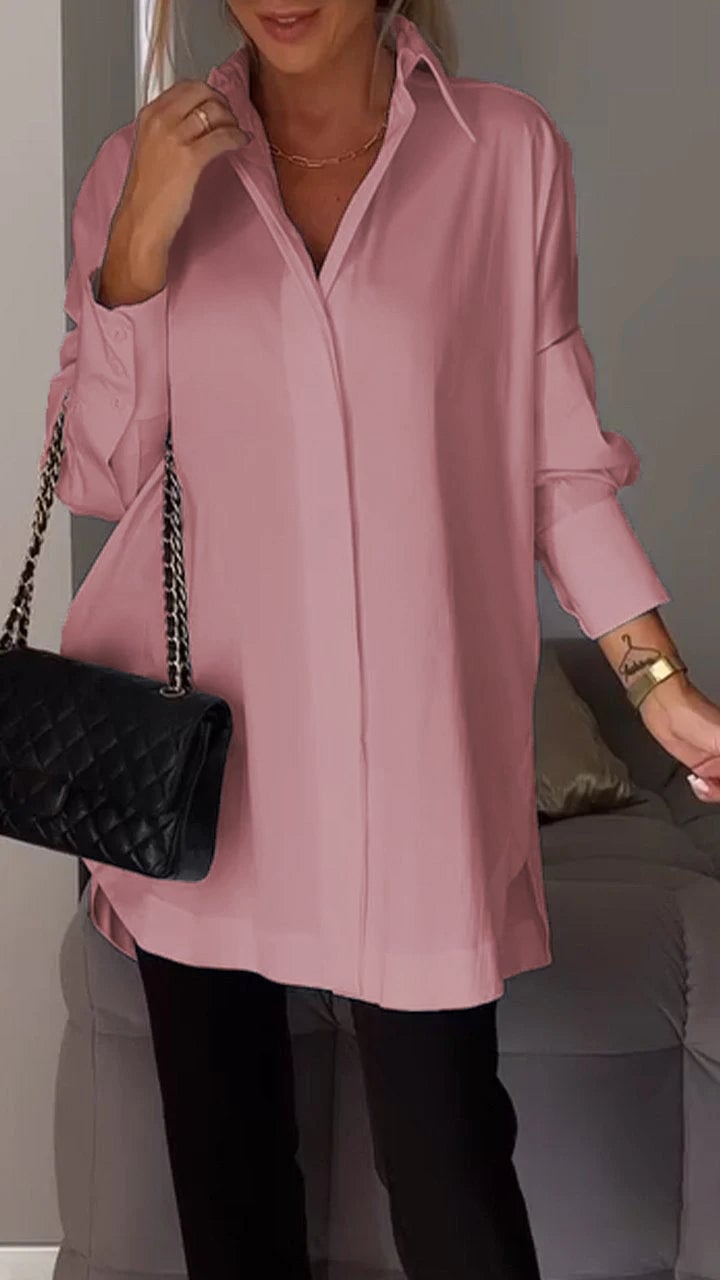 Khloe Gesner™ Camicia con spacco sul bavero