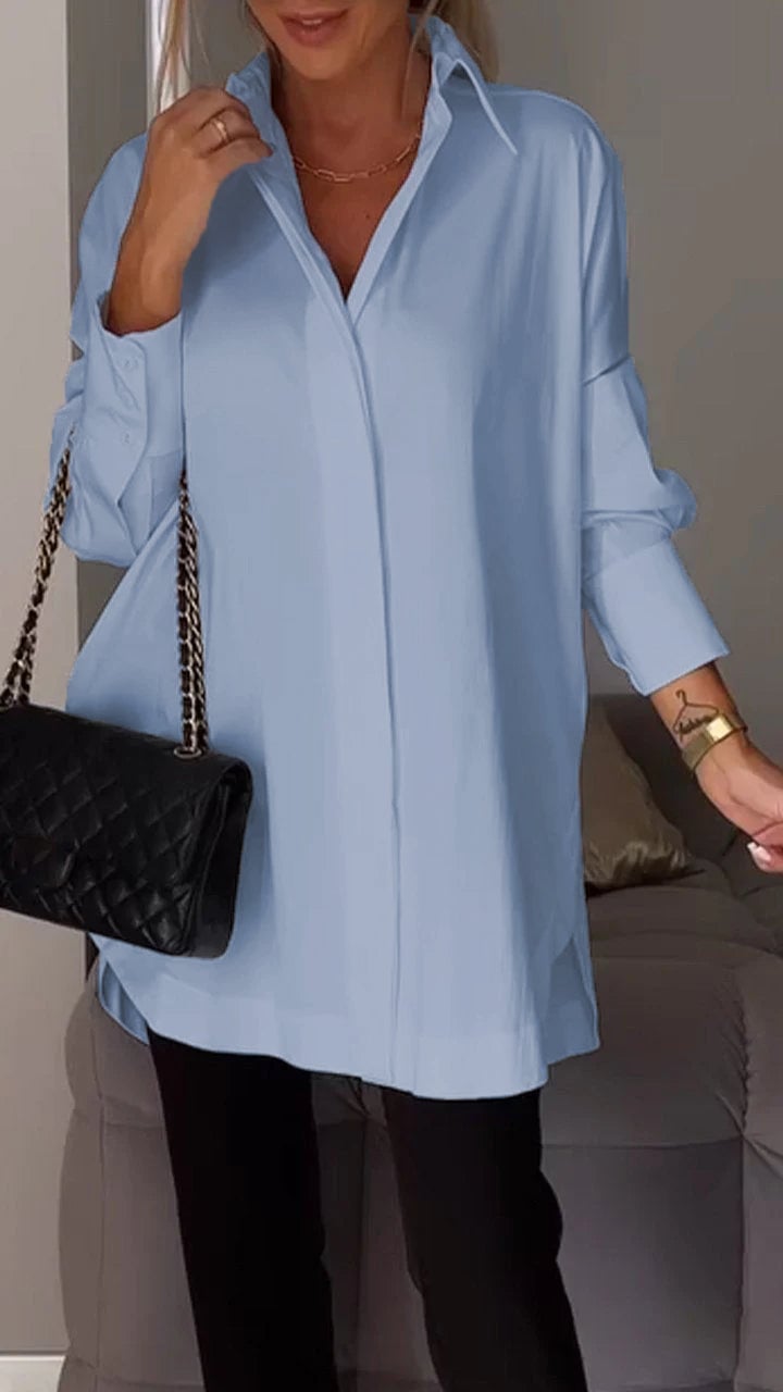 Khloe Gesner™ Camicia con spacco sul bavero
