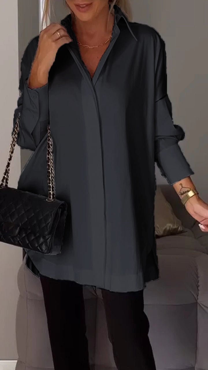 Khloe Gesner™ Camicia con spacco sul bavero