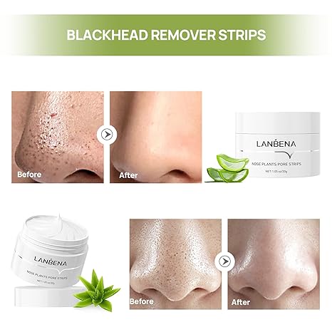 LANBENA™ Maschera esfoliante per la rimozione dei punti neri con 60 strisce