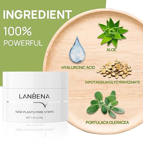 LANBENA™ Maschera esfoliante per la rimozione dei punti neri con 60 strisce
