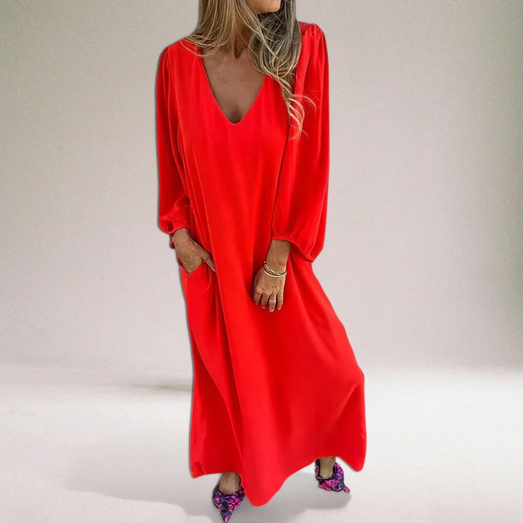 Lena Portanova™ Abito lungo elegante Boho di