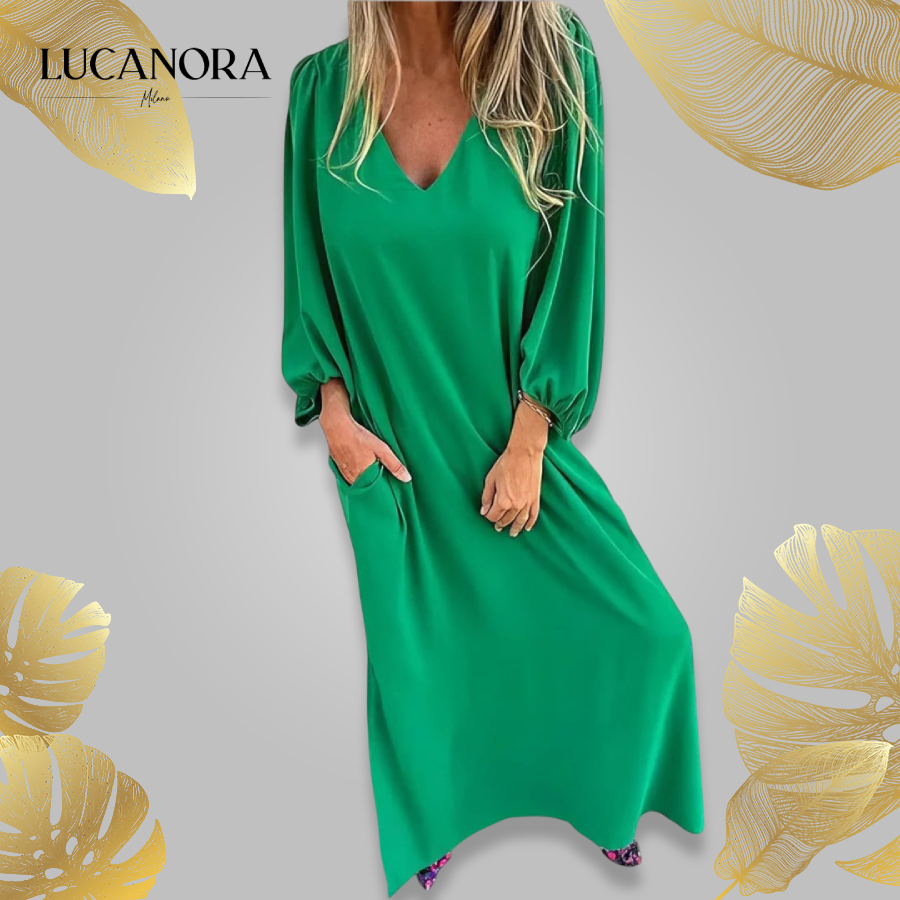 Lena Portanova™ Abito lungo elegante Boho di