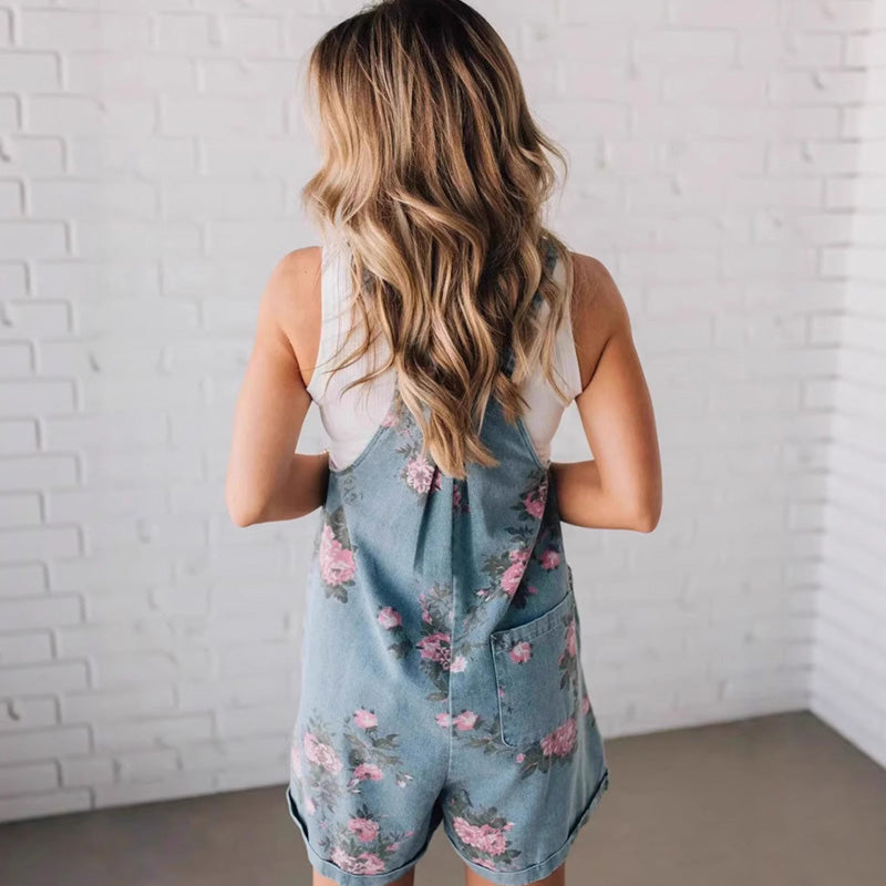 Leonia Bonzo™ Tuta in denim floreale vintage