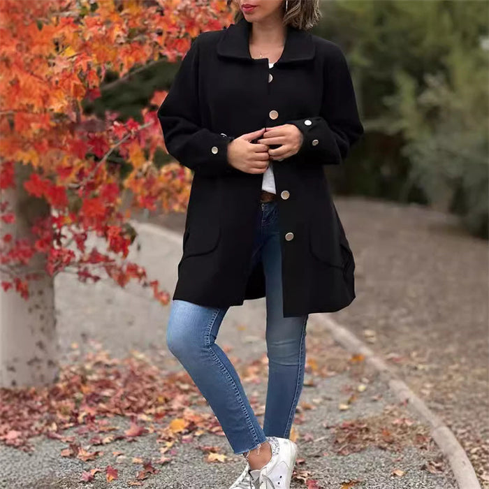 Leonilda Lanci™️ Cappotto moda con colletto