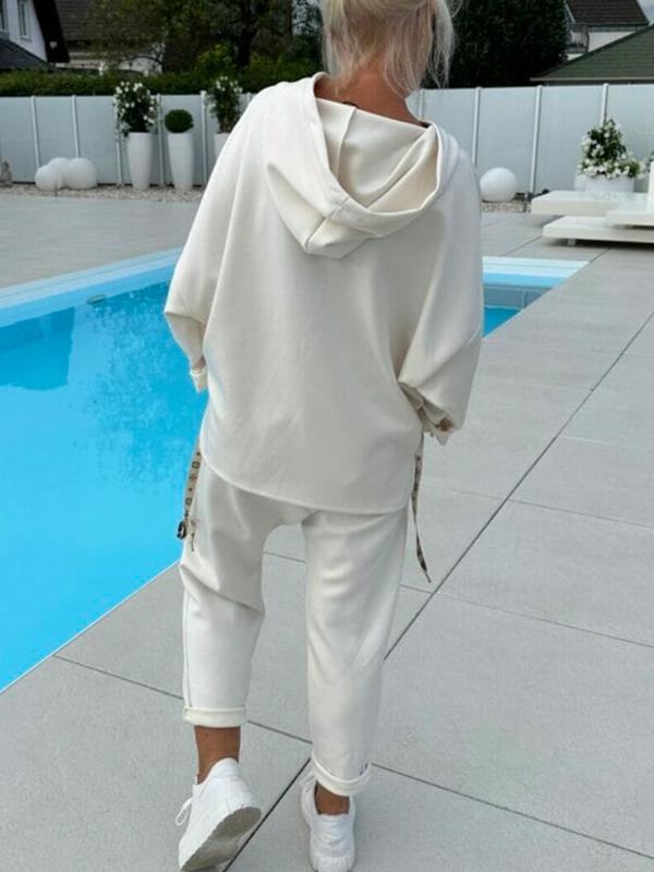 Leontina Bertozzi™ Completo due pezzi con cappuccio da donna