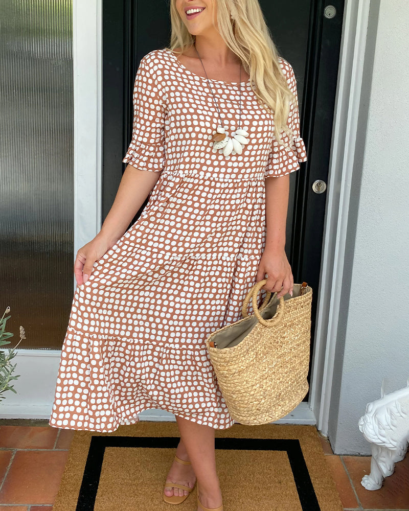 Lia Fracasso™ Abito midi con motivo a pois