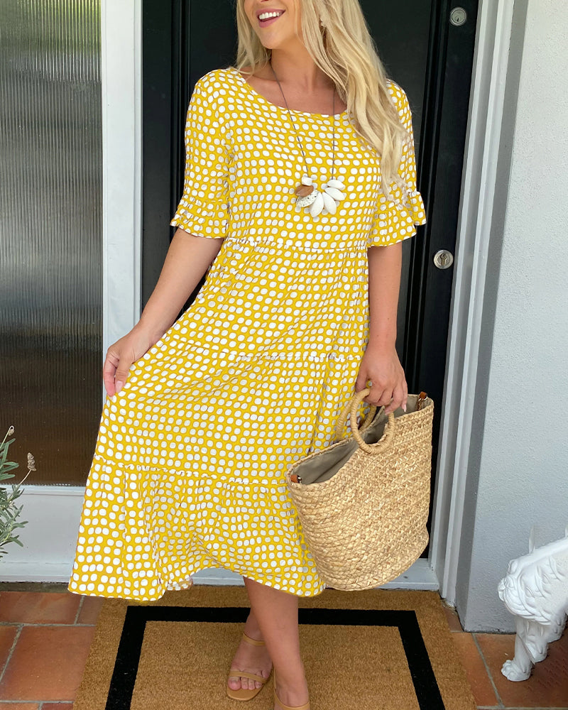Lia Fracasso™ Abito midi con motivo a pois