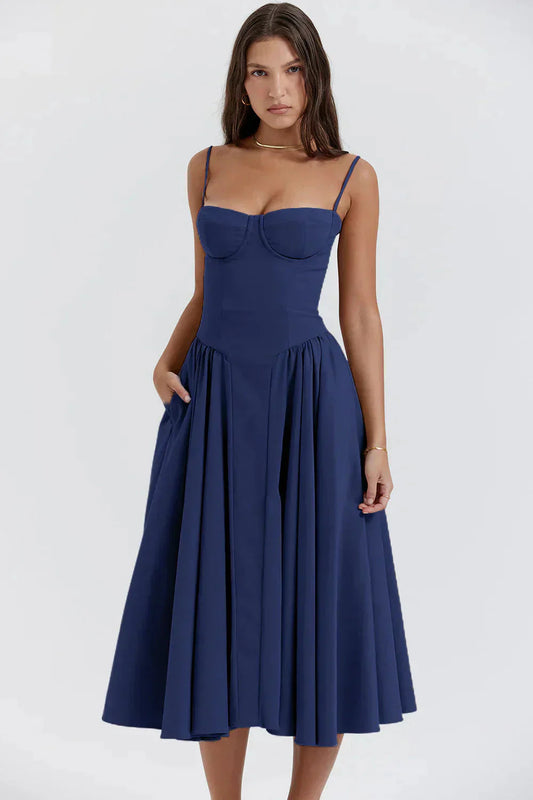 Liane Vincent™️ Abito midi con corsetto