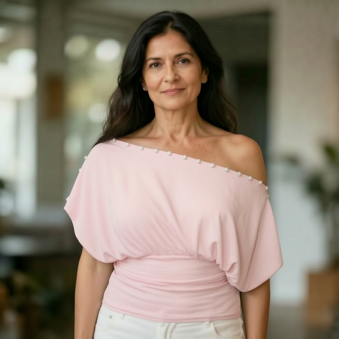 Loredana Chinaglia™ Blusa convertibile con bottoni dal giorno alla sera