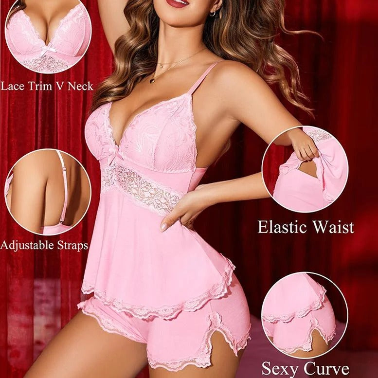 LunaLace™ Completo intimo da donna - Pigiama e mutandine