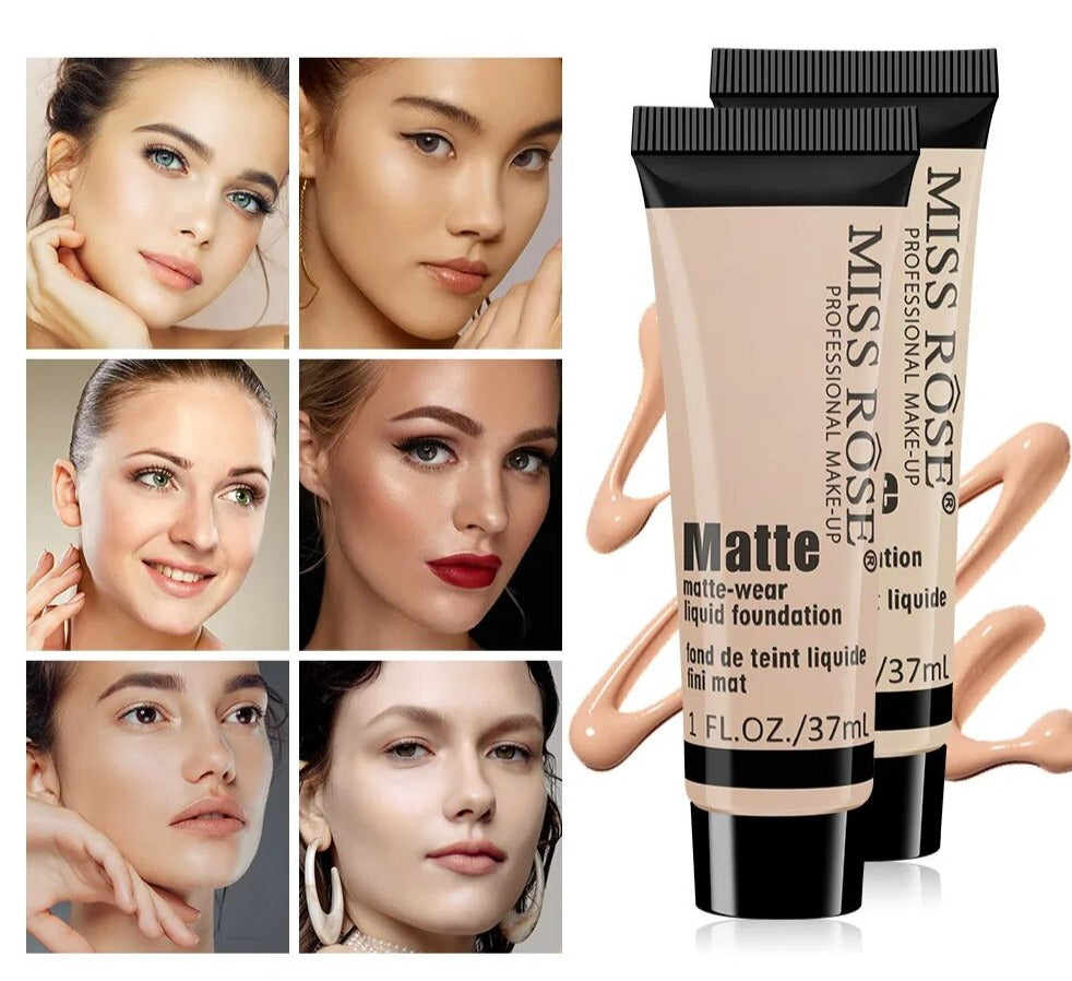MISS ROSE™ Fondotinta liquido opaco