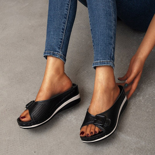 MariaComfort™ Sandali con zeppa alla moda