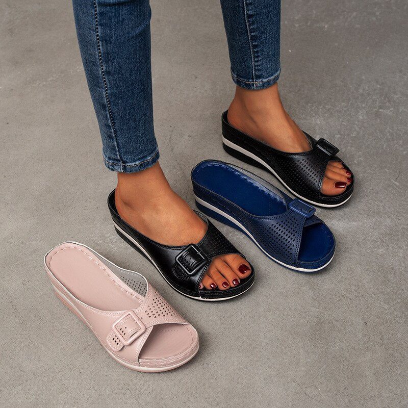 MariaComfort™ Sandali con zeppa alla moda