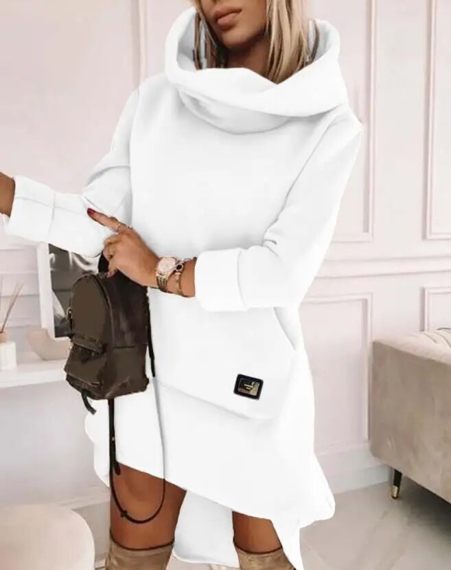 Marion™️ Comodo vestito in felpa con cappuccio