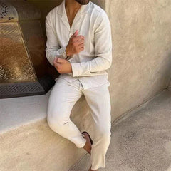 Maurizio Cavalli™ Set casual in due pezzi in tela di cotone