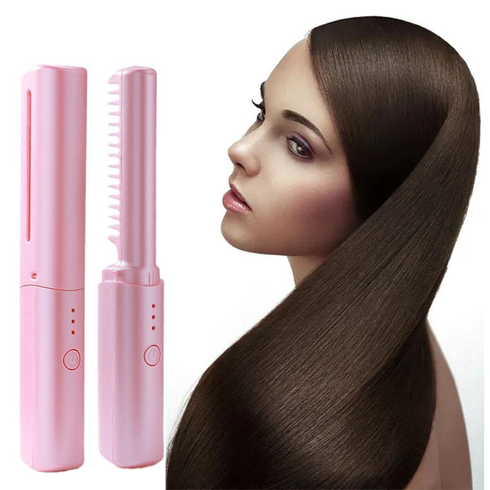 Mini GlamSet™️ Pettine elettrico / Mini ferro arricciacapelli e piastra 2 in 1