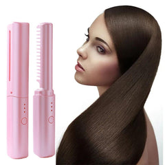 Mini GlamSet™️ Pettine elettrico / Mini ferro arricciacapelli e piastra 2 in 1