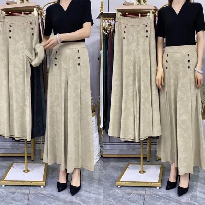 Mirabelle Bousset™ Pantaloni larghi a vita alta in seta
