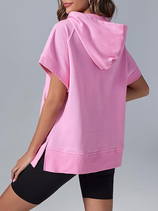 Molly™ Camicia casual oversize con mezza zip