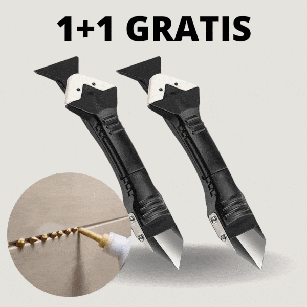 Mr Mold+™ Set di strumenti per sigillante 5 in 1: include 5 punte di ricambio! | Calafatare come un professionista!