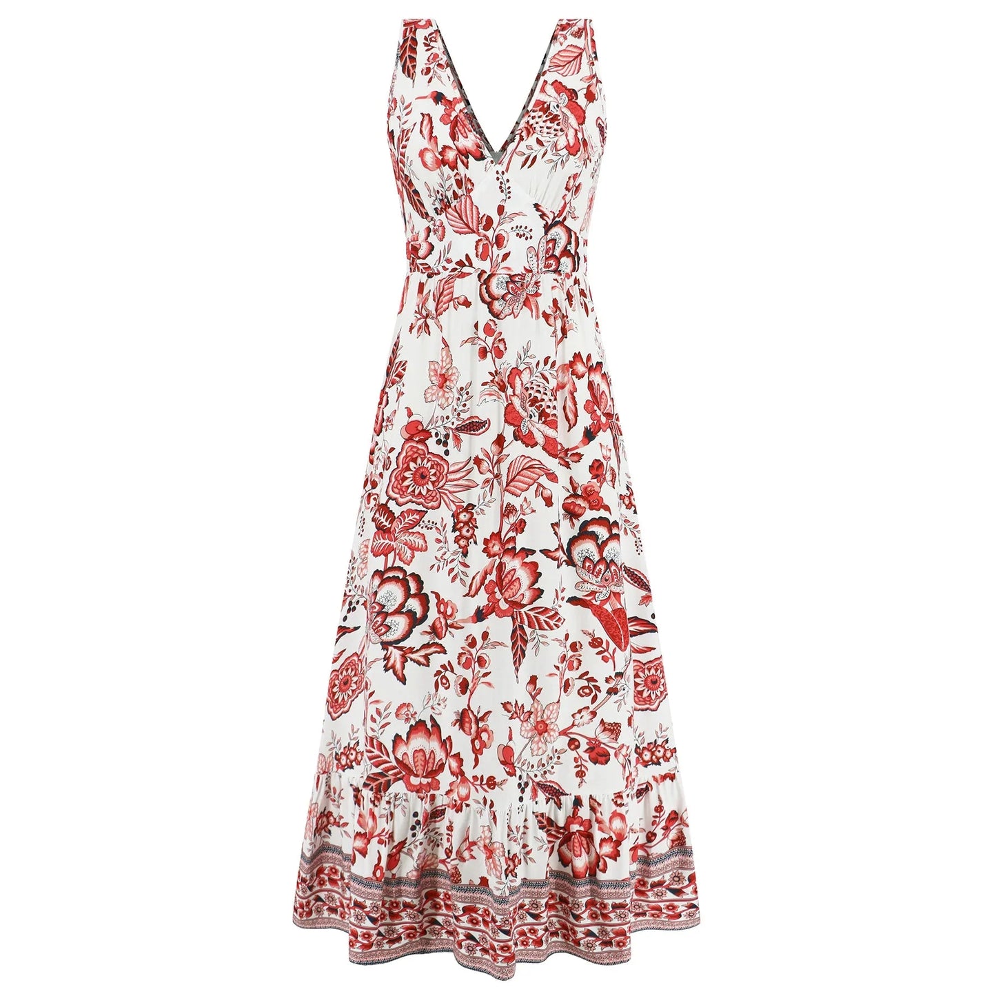 Myla™ Maxi abito estivo con stampa floreale vintage