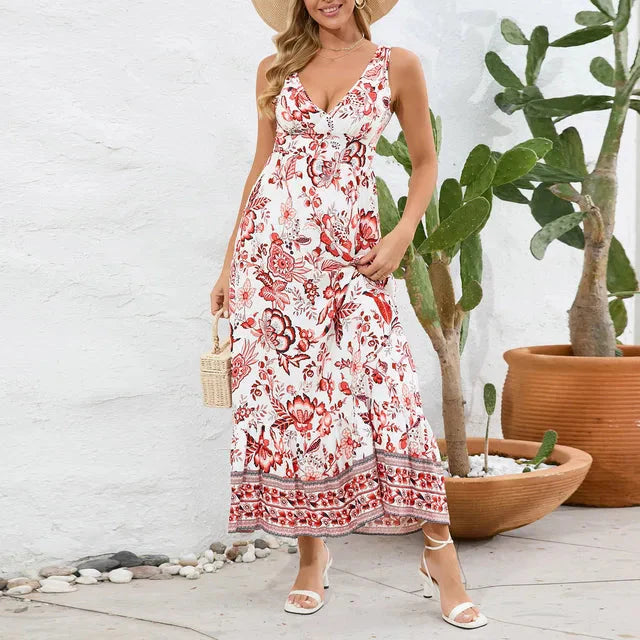 Myla™ Maxi abito estivo con stampa floreale vintage