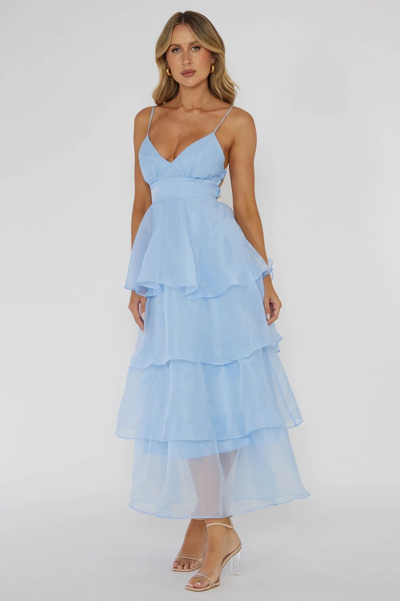 Nina Vidal™ Maxi abito con volant