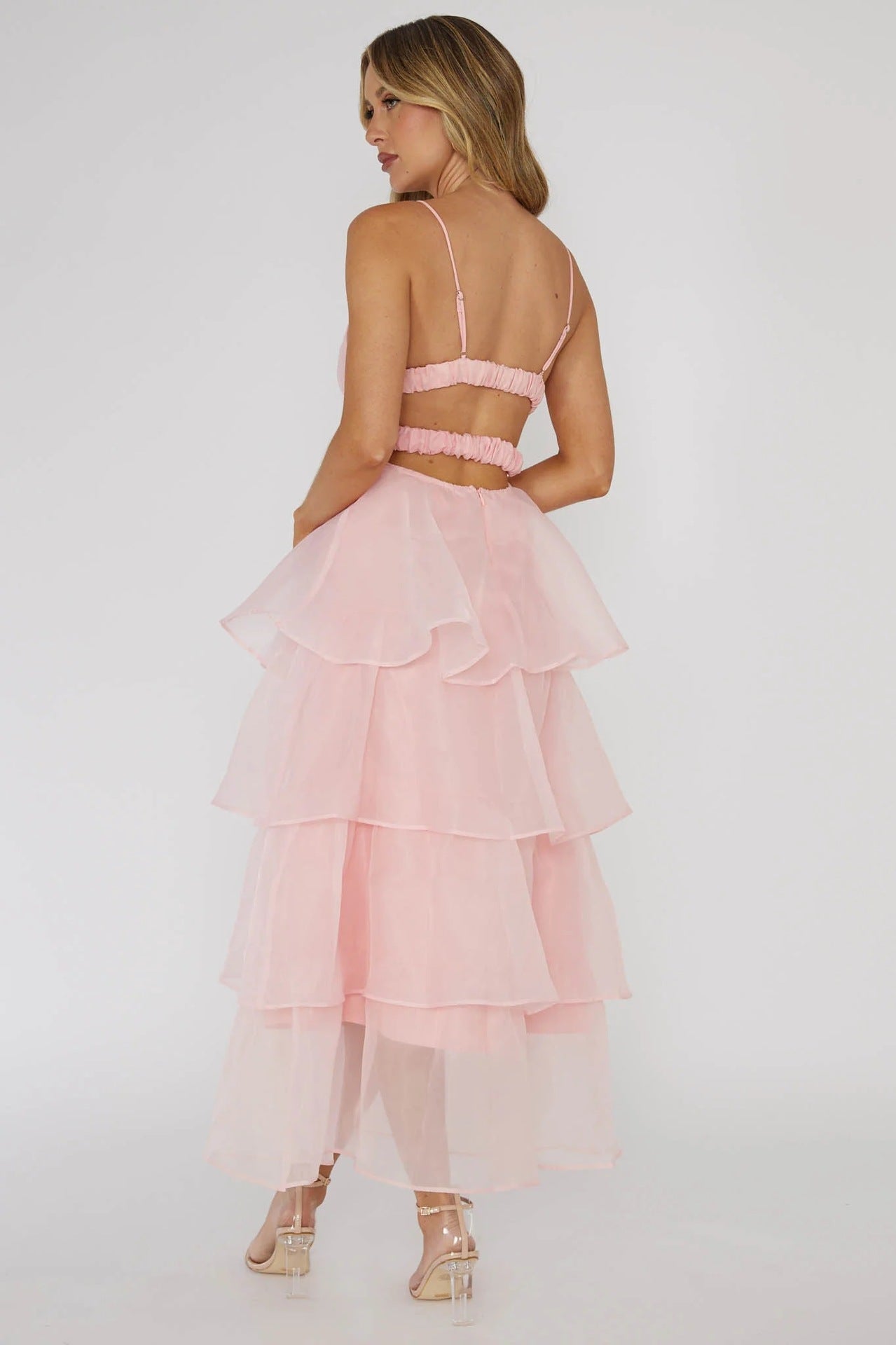 Nina Vidal™ Maxi abito con volant