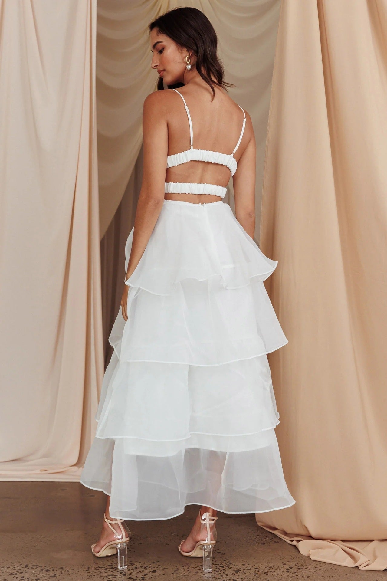 Nina Vidal™ Maxi abito con volant