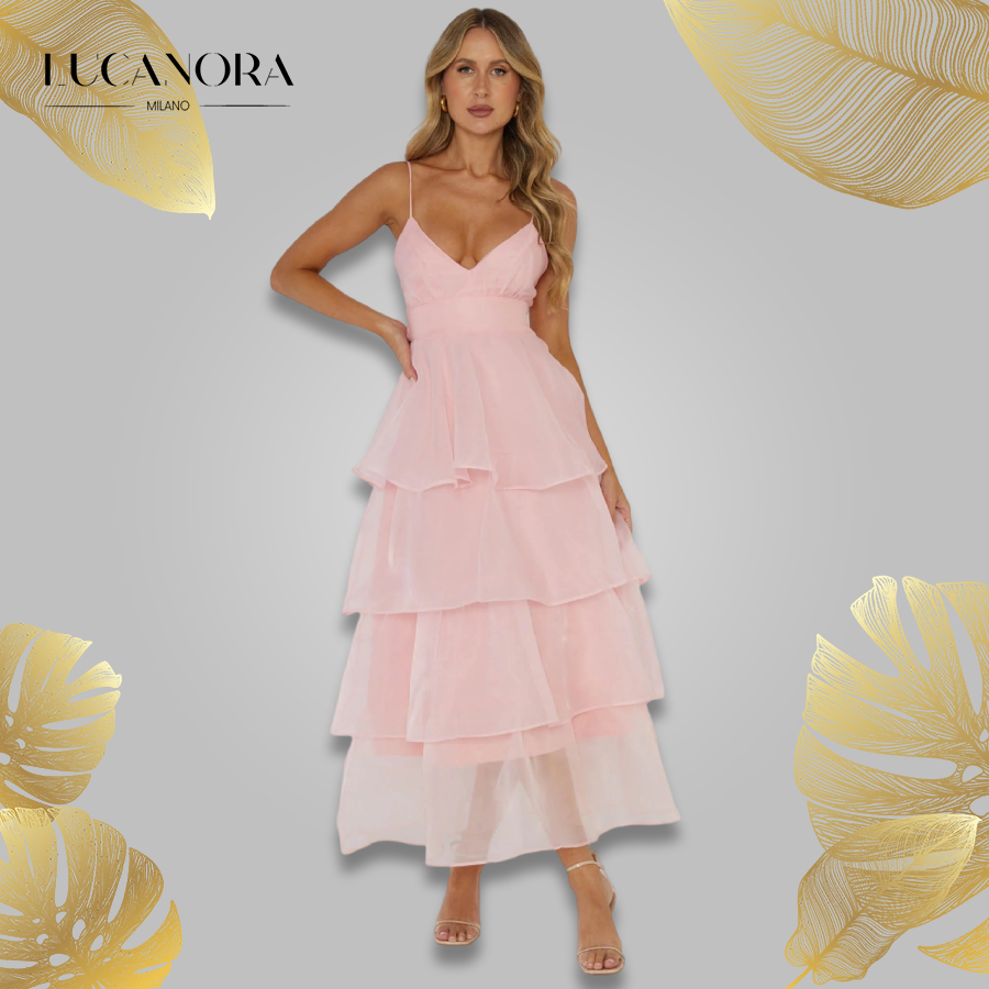 Nina Vidal™ Maxi abito con volant