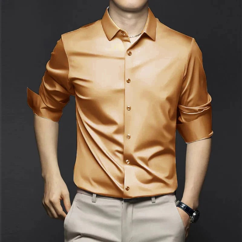Nino Pannullo™ Camicia antipiega classica ed elegante da uomo