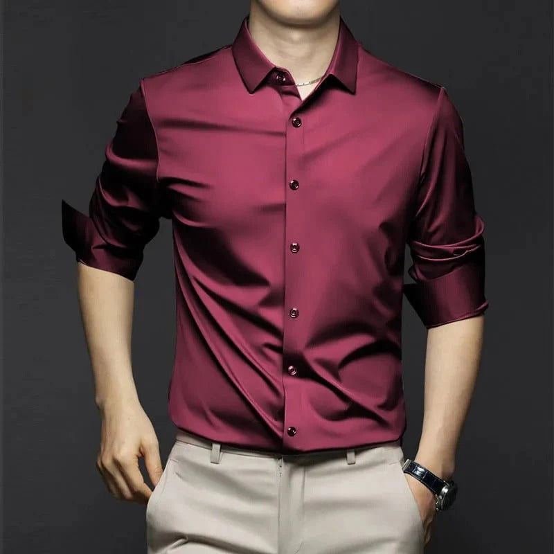 Nino Pannullo™ Camicia antipiega classica ed elegante da uomo