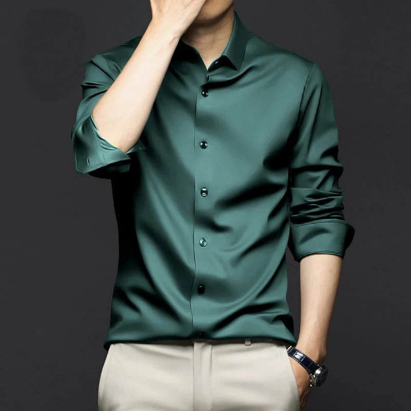 Nino Pannullo™ Camicia antipiega classica ed elegante da uomo