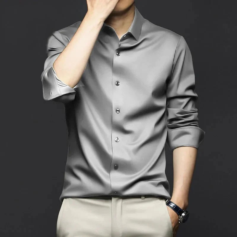 Nino Pannullo™ Camicia antipiega classica ed elegante da uomo