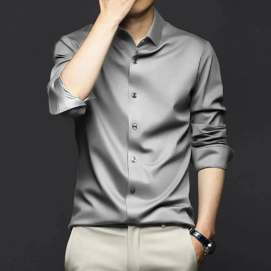 Nino Pannullo™ Camicia antipiega classica ed elegante da uomo