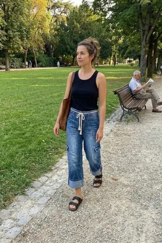 Novella Trecastelli™ Pantaloni cargo a gamba larga per il comfort quotidiano