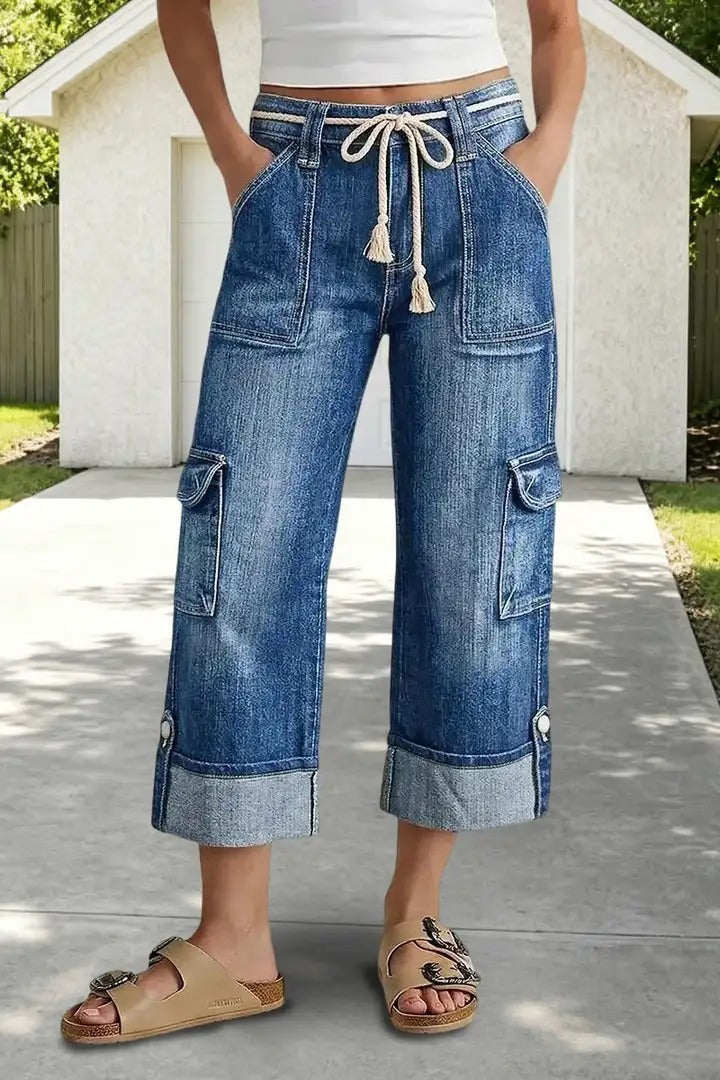 Novella Trecastelli™ Pantaloni cargo a gamba larga per il comfort quotidiano
