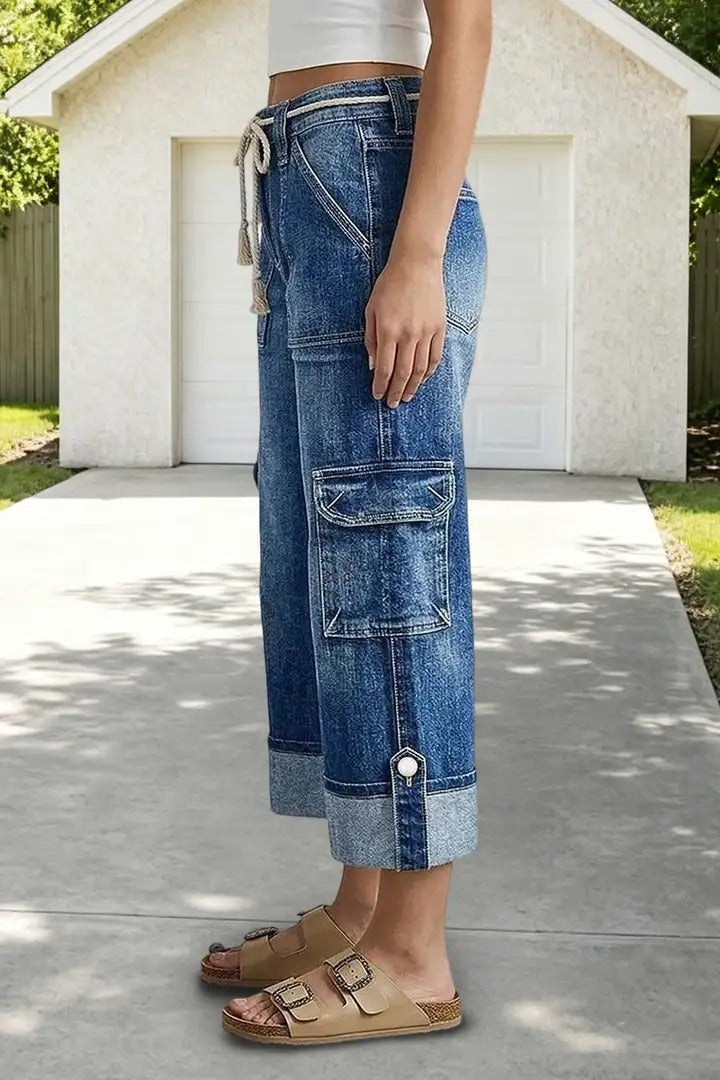 Novella Trecastelli™ Pantaloni cargo a gamba larga per il comfort quotidiano