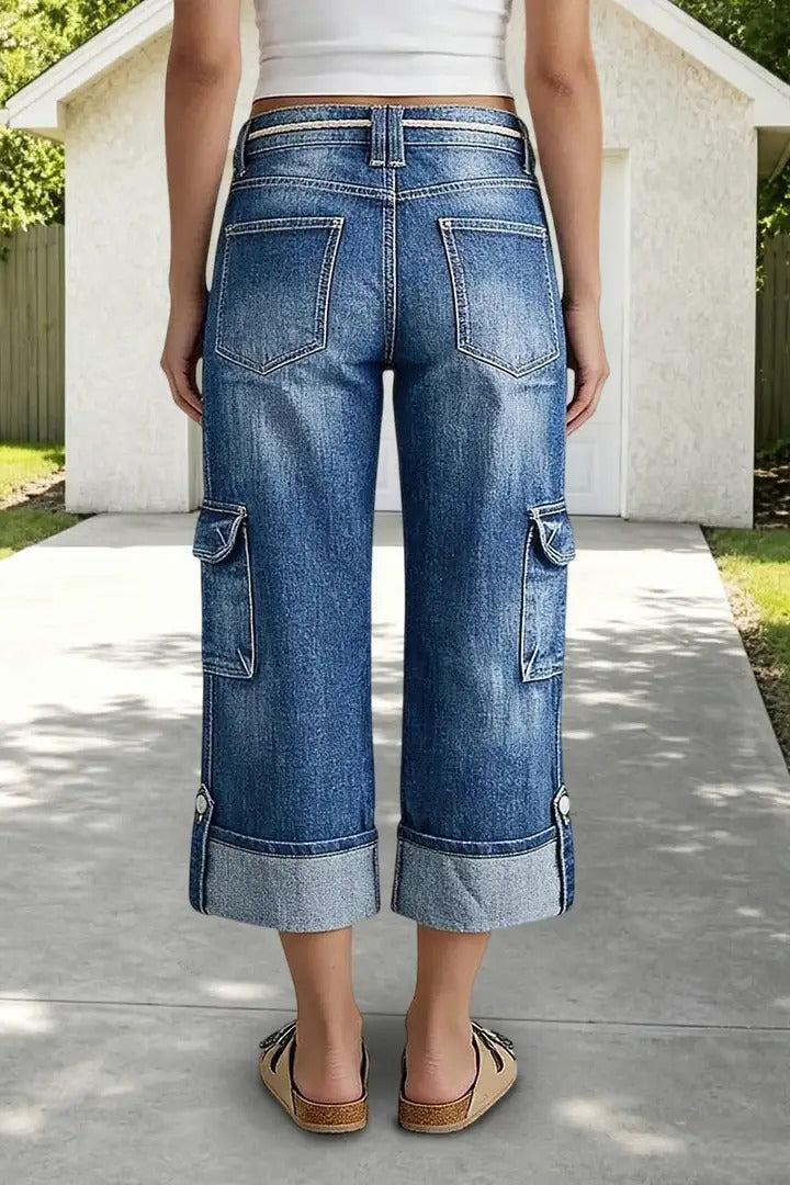Novella Trecastelli™ Pantaloni cargo a gamba larga per il comfort quotidiano