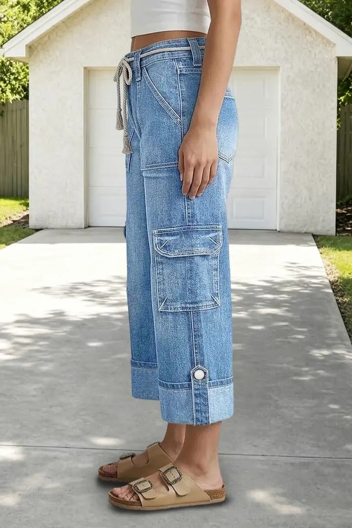 Novella Trecastelli™ Pantaloni cargo a gamba larga per il comfort quotidiano