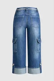 Novella Trecastelli™ Pantaloni cargo a gamba larga per il comfort quotidiano