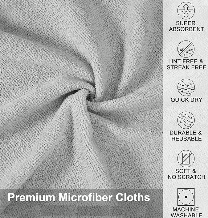 OdorLuxe™ Panni in microfibra riutilizzabili