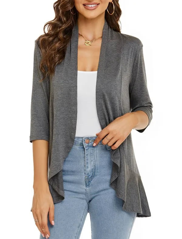 Olivia Paletta™ Comodo cardigan con volant
