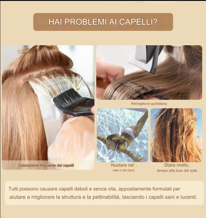 PURE™ Maschera per capelli alla cheratina | Capelli lucenti e sani in pochi secondi! (1+1 GRATIS)