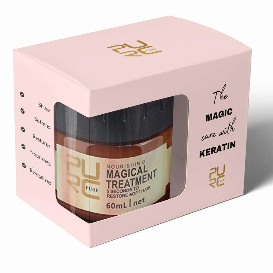 PURE™ Maschera per capelli alla cheratina | Capelli lucenti e sani in pochi secondi! (1+1 GRATIS)