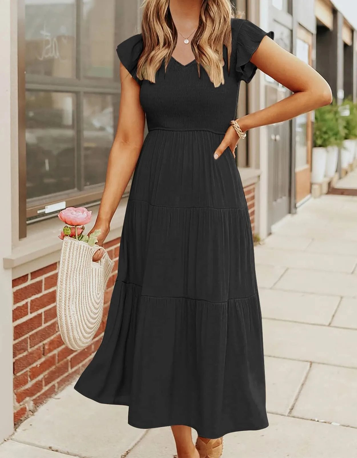 Paige Ray™ Abito midi estivo casual