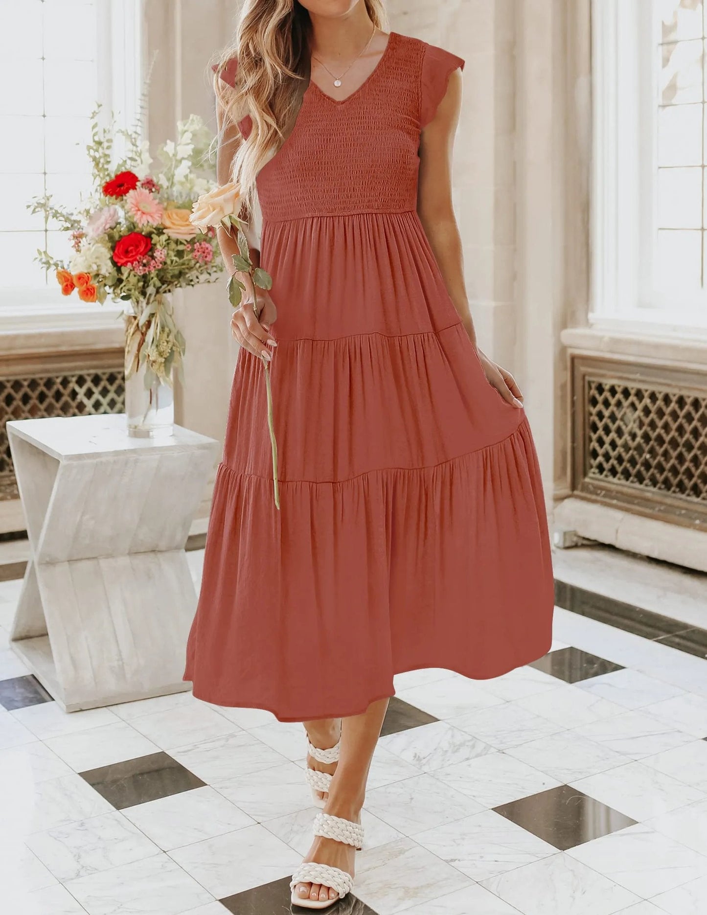 Paige Ray™ Abito midi estivo casual