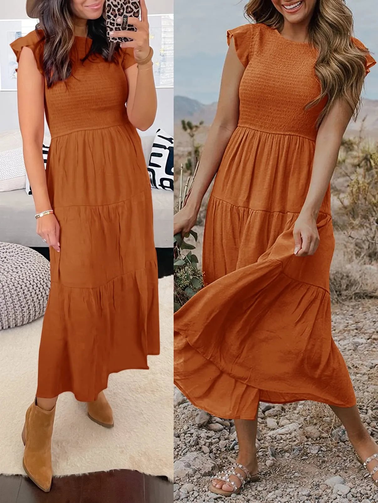 Paige Ray™ Abito midi estivo casual